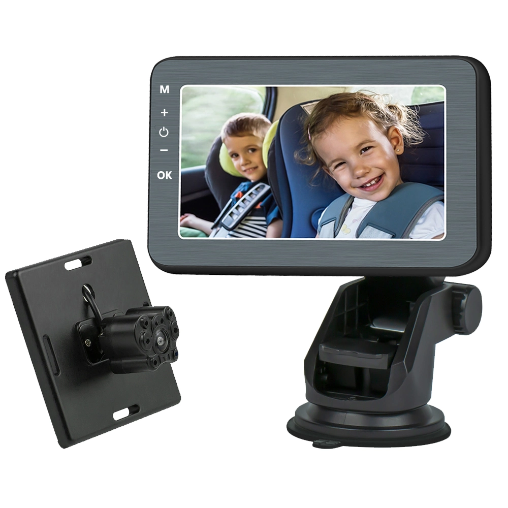 5&quot; IPS Screen Mirror Back Seat Rear View Camera DVR Baby Face Loop Recording Car Baby Monitor