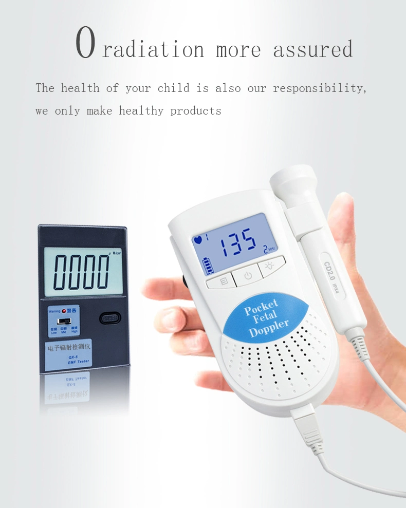 Factory Price Pocket Pregnancy Baby Belt Portable Sonicaid Fetal Doppler Heartbeat Monitor