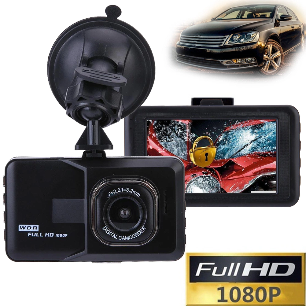 3 Inch Full HD 1080P Car Driving Recorder Vehicle Camera DVR EDR Dashcam with Motion Detection Night Vision G Sensor