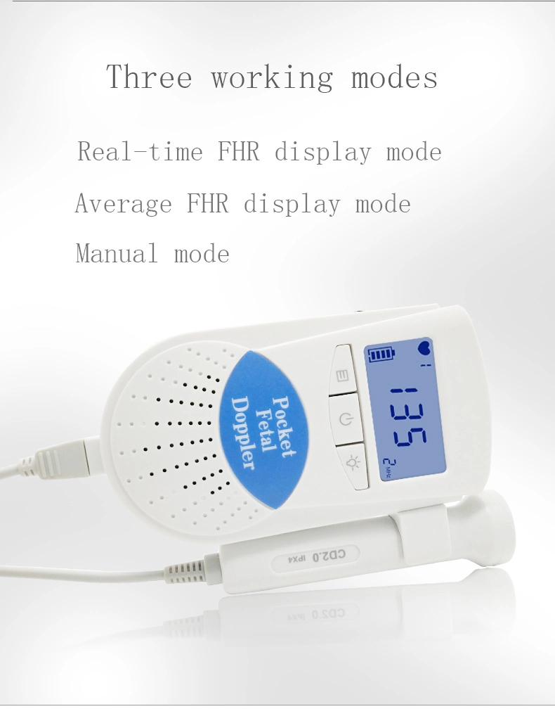 Factory Price Pocket Pregnancy Baby Belt Portable Sonicaid Fetal Doppler Heartbeat Monitor