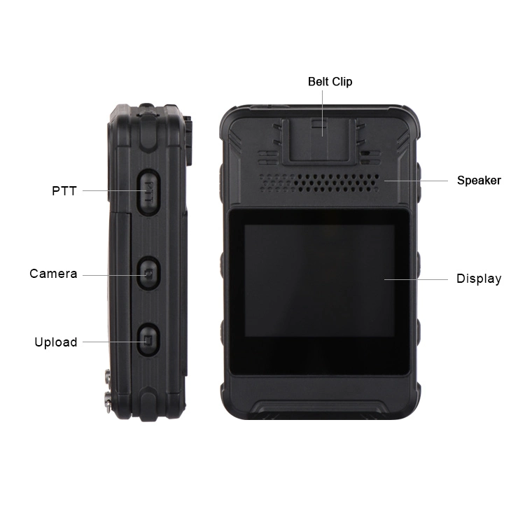 WiFi 4G Online Body Worn Camera and Touch Screen Waterproof IP67 Inrico I9